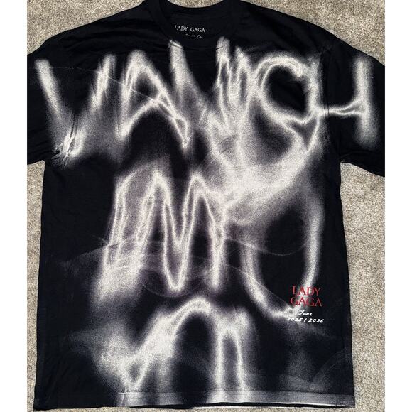 Lady Gaga Vanish Into You Mayhem Ball Tour Oversized T-Shirt w/Defect Medium - Picture 2 of 7